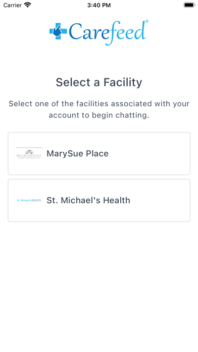Carefeed Employee Chat App Screenshot