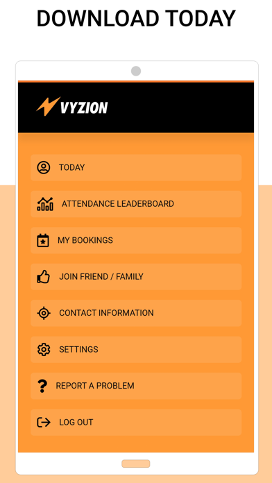 VYZION FITNESS Screenshot