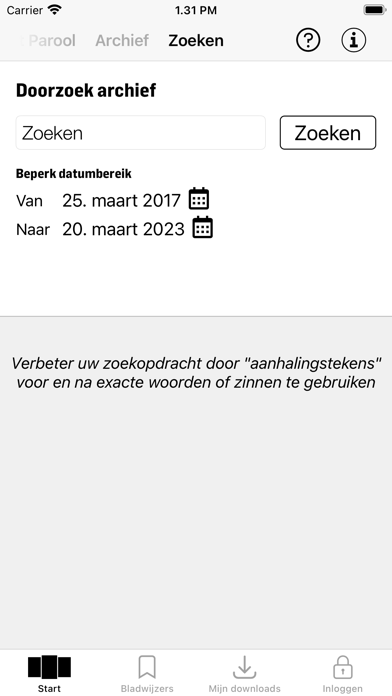 Het Parool digitale krant Screenshot