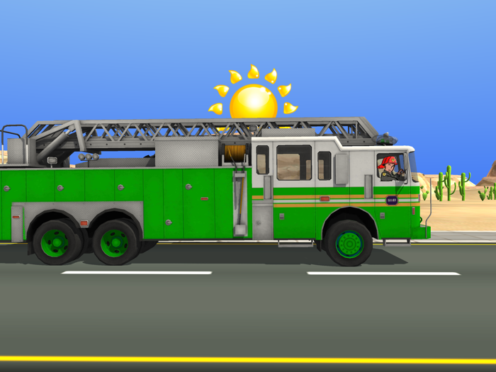 Fire Truck Race and Rescue 2