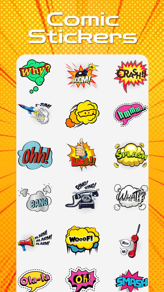 Comic Stickers Real - 1.3 - (iOS)