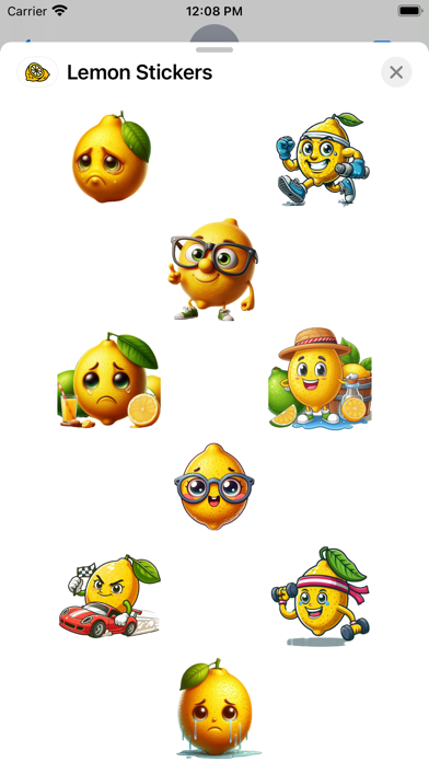 Screenshot #1 pour Lemon Stickers