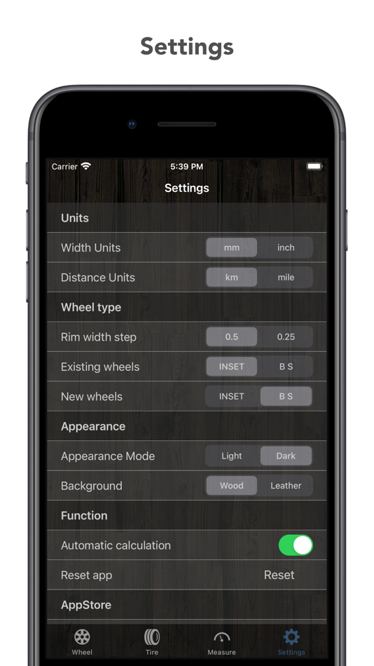 #7. Tire Calculator (Offset&Speed) (iOS) 由: Satoshi Mori
