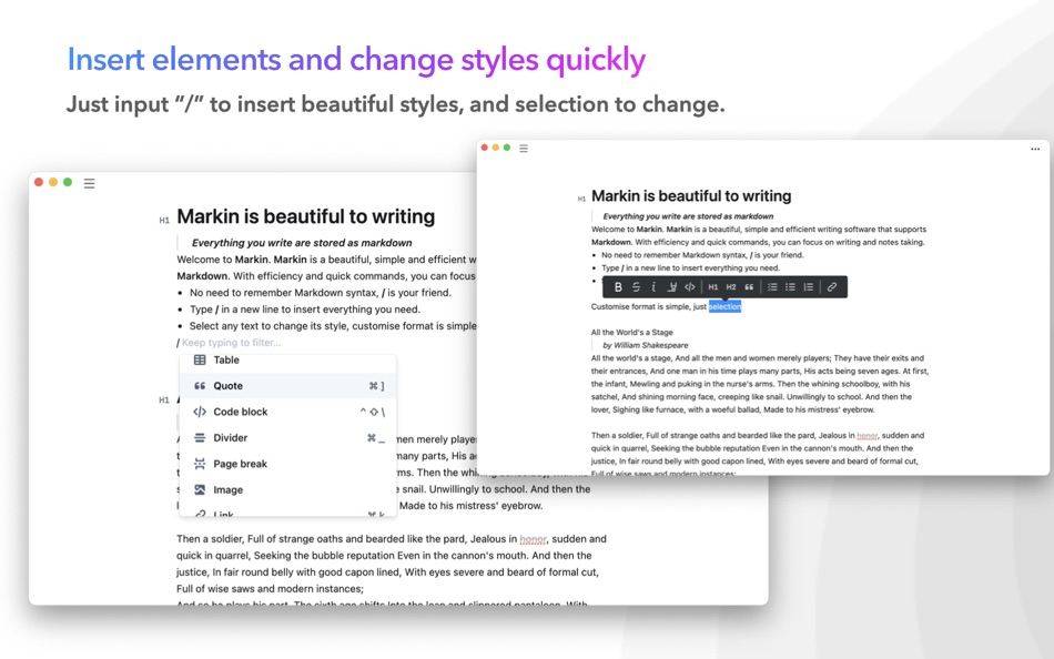 #3. Markin - Markdown for Writing (macOS) 게시자: 雪瑞 胡
