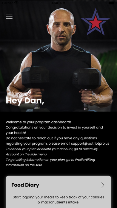 Patriot Pro Wellness Screenshot