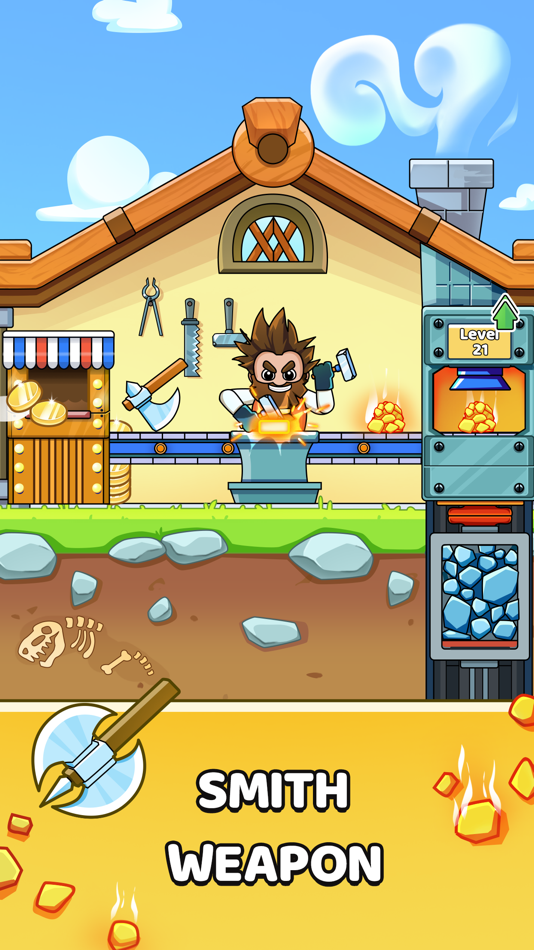 #3. blacksmith forge clicker (iOS) 由: Lev Dubrovskiy