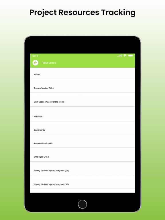 Ezelogs Construction Software iPad screenshot 10 - Productivity app
