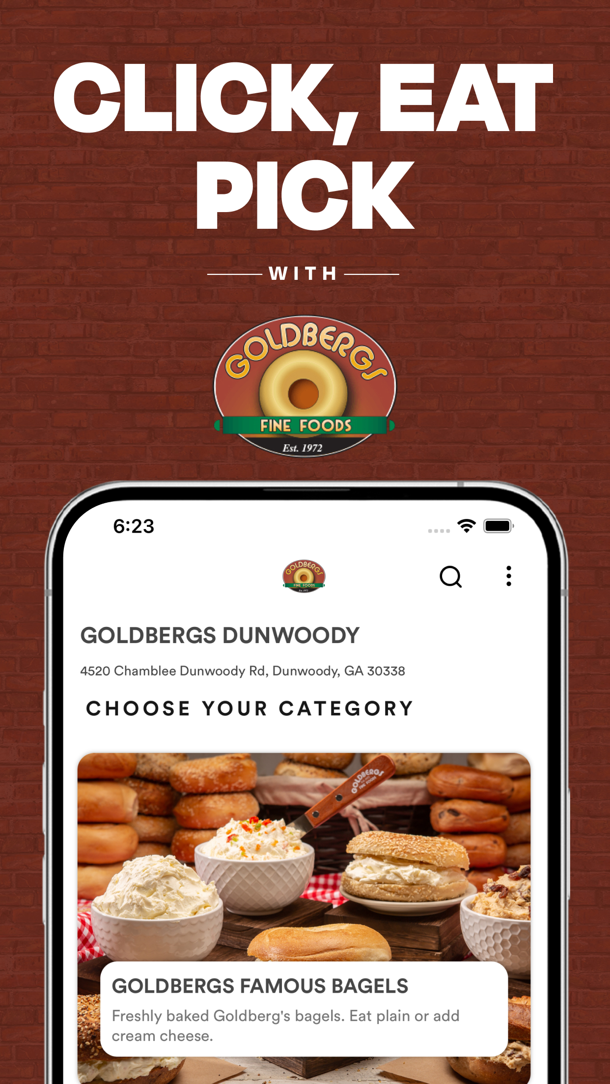 Goldbergs Fine Foods Ordering