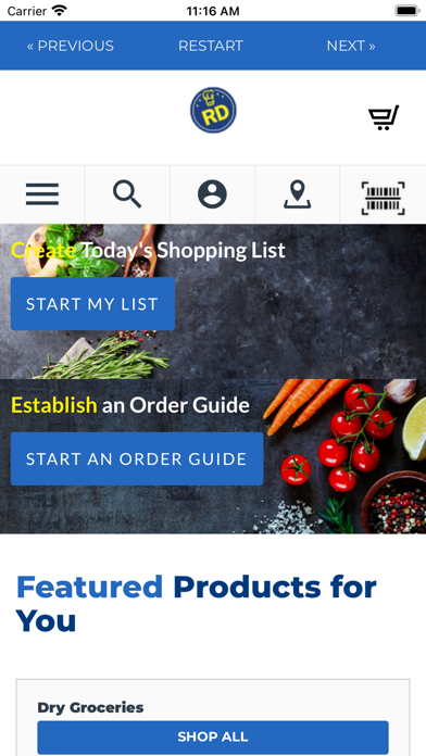 Restaurant Depot Mobile Screenshot