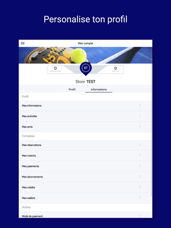 Sud Padel iPad screenshot