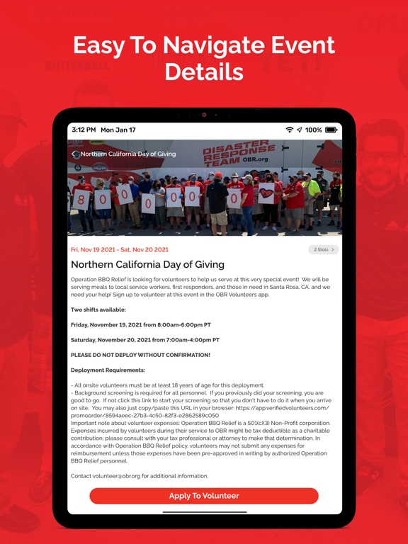 OBR Volunteers iPad screenshot 6 - Utilities app