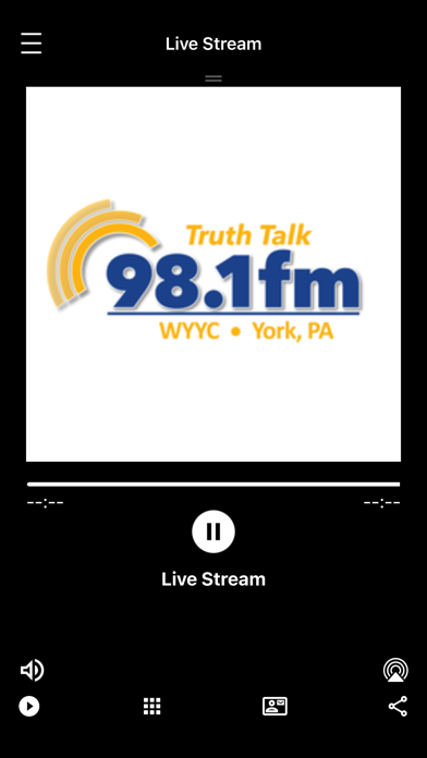 WYYC FM 98.1 Radio Screenshot