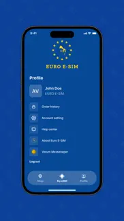 euro e-sim iphone screenshot 1