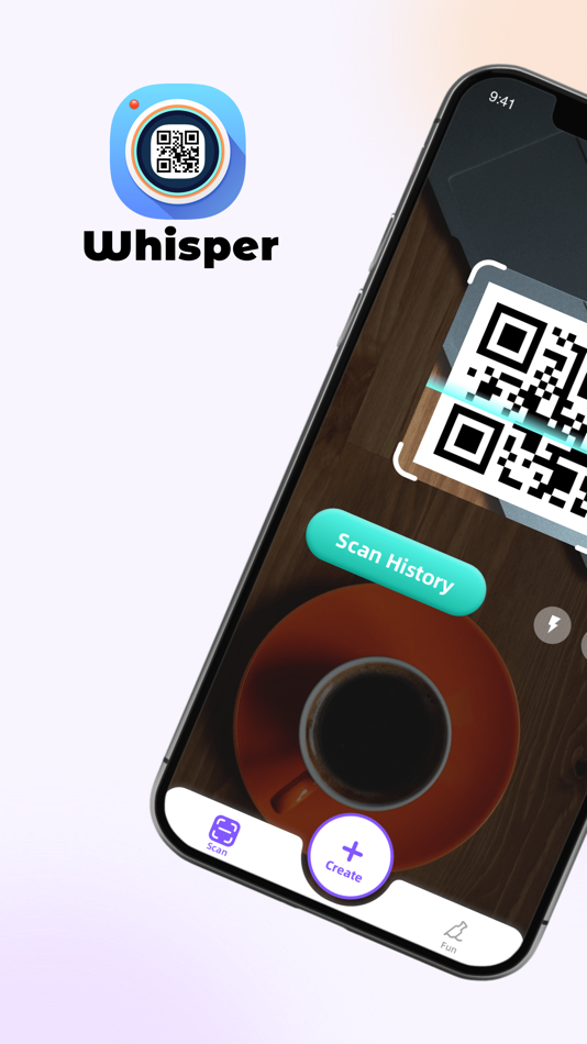#1. Whisper: QRcode (iOS) โดย: FANTASY INTERACTION NETWORK TECHNOLOGY LIMITED