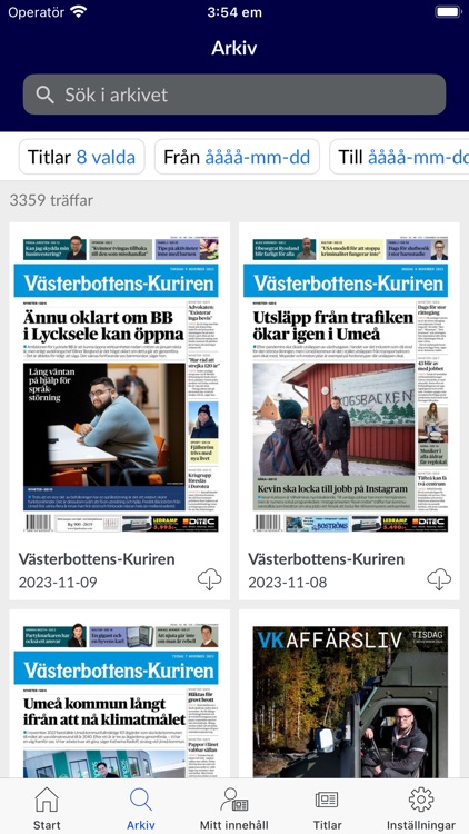 Västerbottens-Kuriren eVK