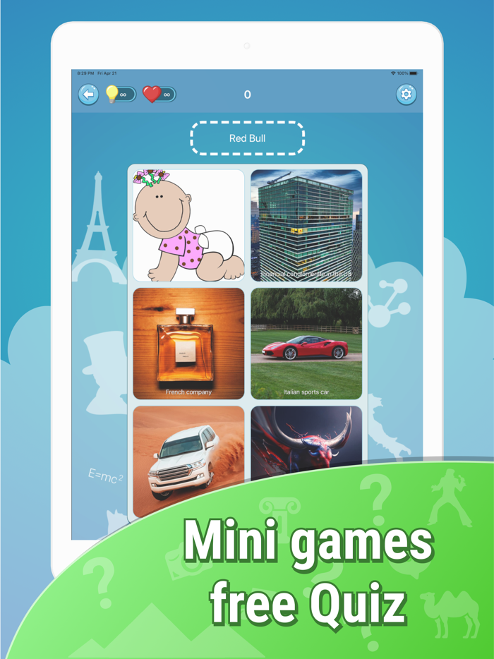 Logo and brand quiz world game