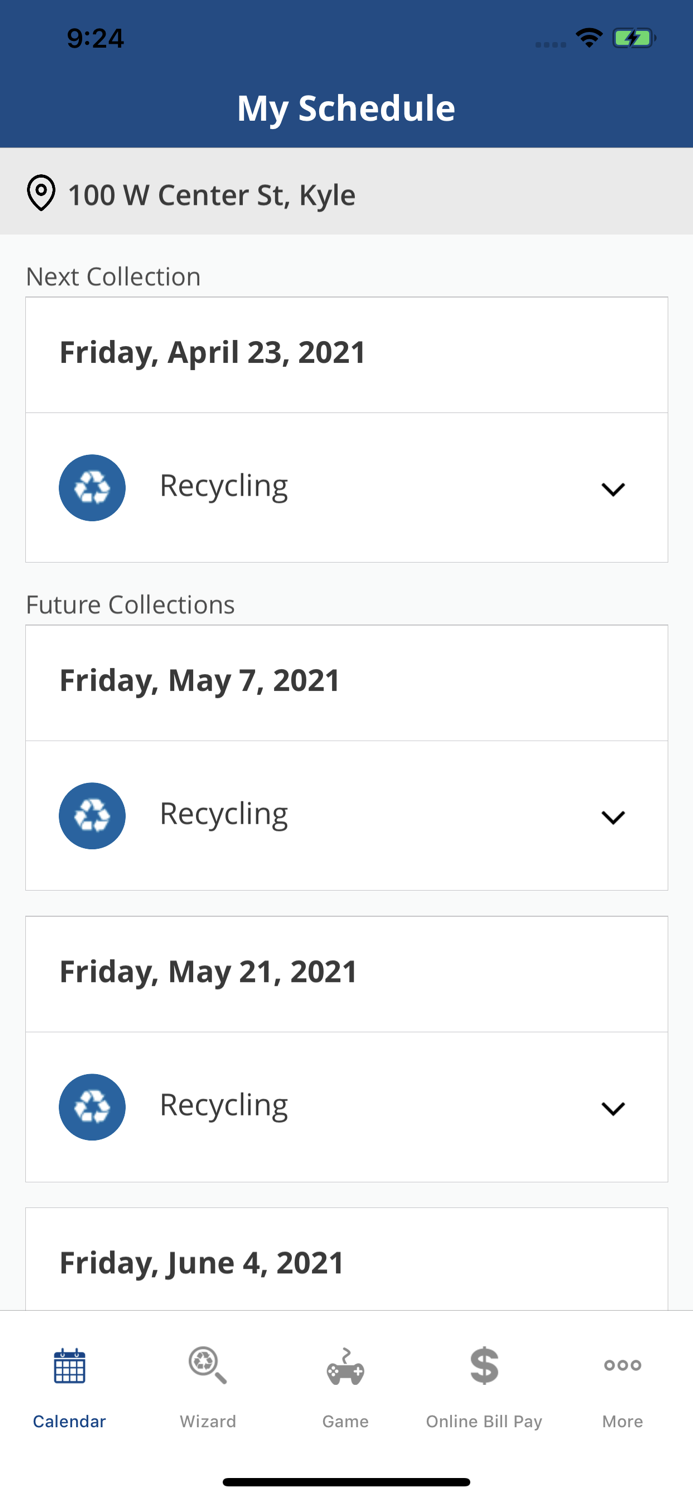 Texas Disposal Waste Wizard