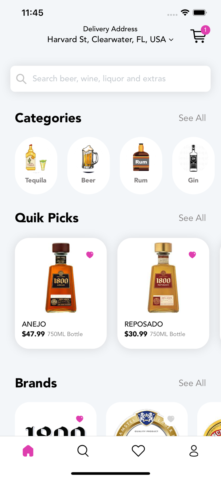 QuikLiq: Fast Alcohol Delivery screenshot 1