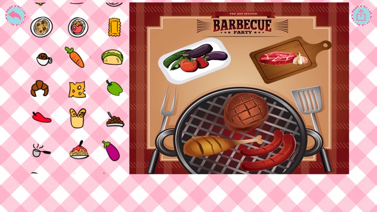 Food sticker book