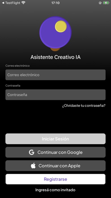 Screenshot 2 of Asistente Creativo AI App