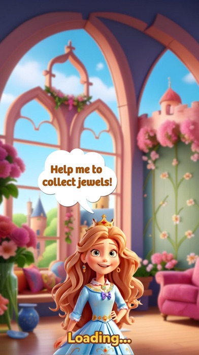 Kristin's Castle: Jewels Match Screenshot