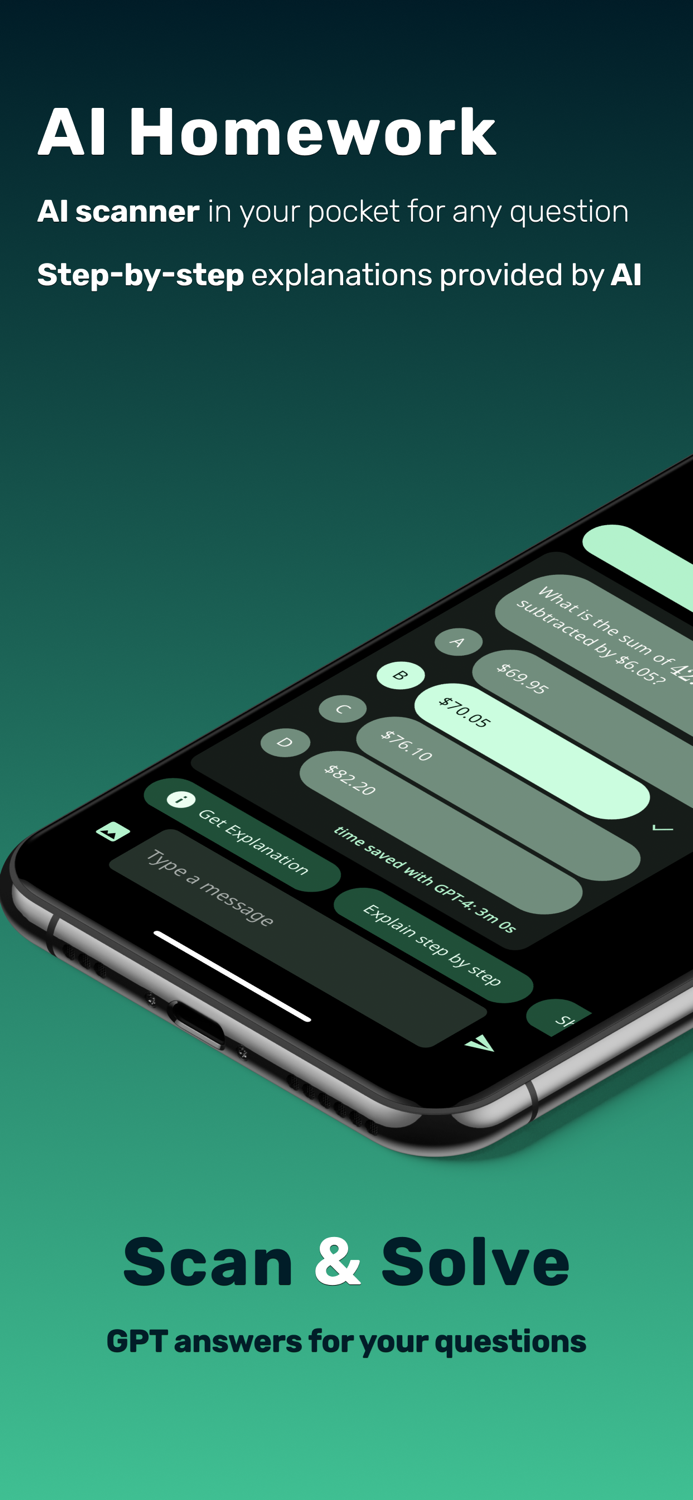 AI Homework scan and picsolve