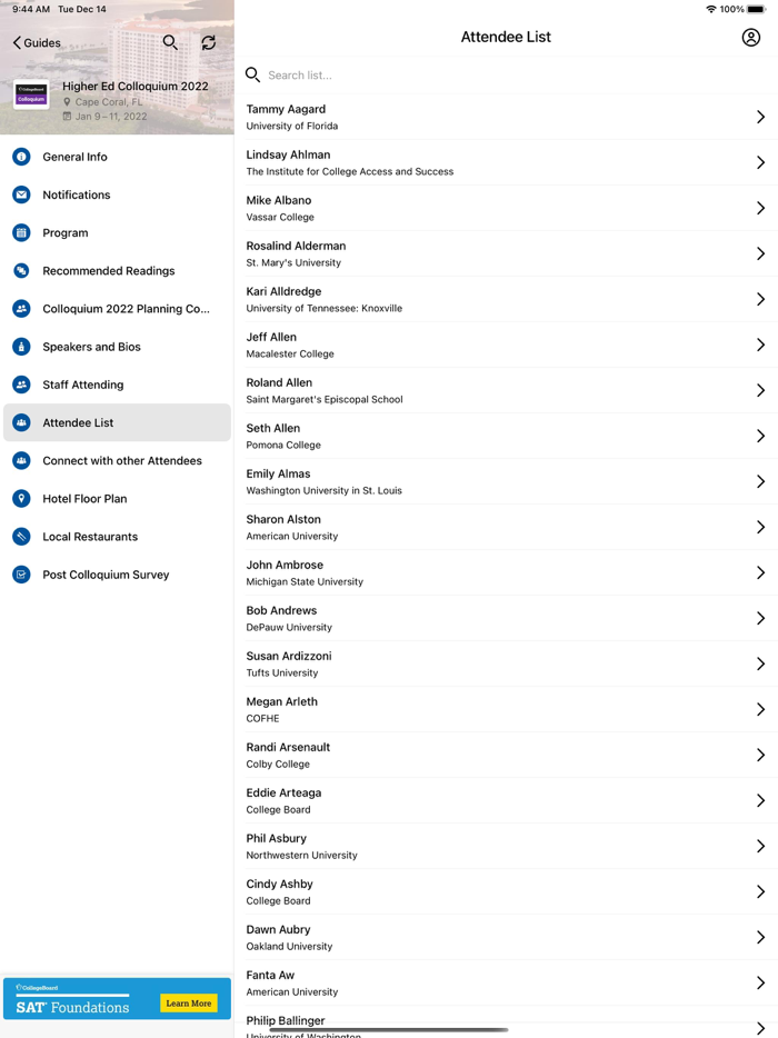 College Board Events