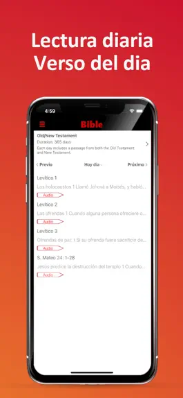 Game screenshot Biblia Reina Valera (Audio) apk