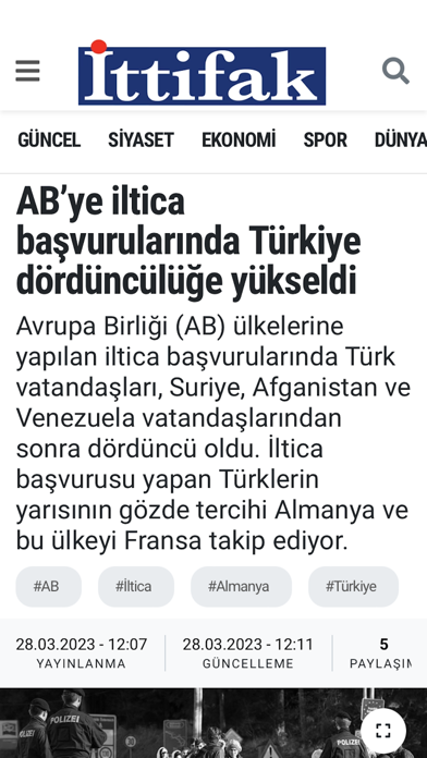 İttifak Gazetesi Screenshot