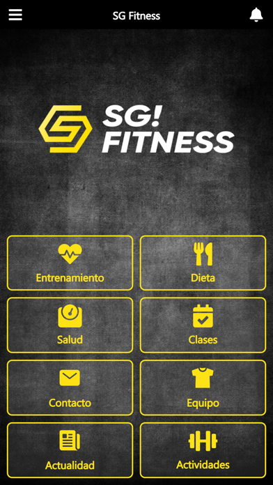 SG Fitness Screenshot