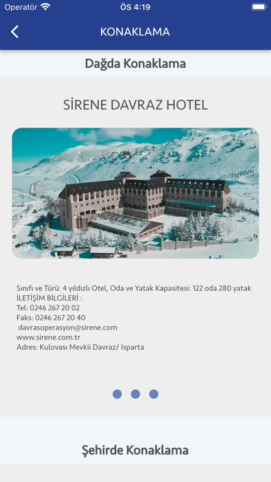 Davraz Kayak Merkezi Screenshot