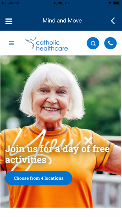 Catholic Healthcare Screenshot