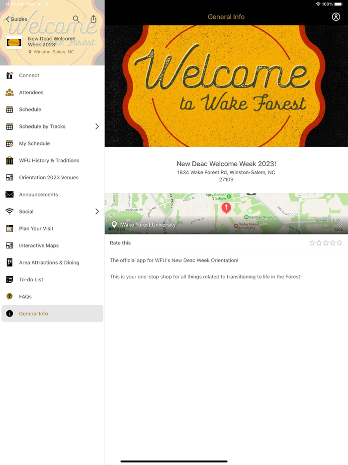 WFU Orientation Programs