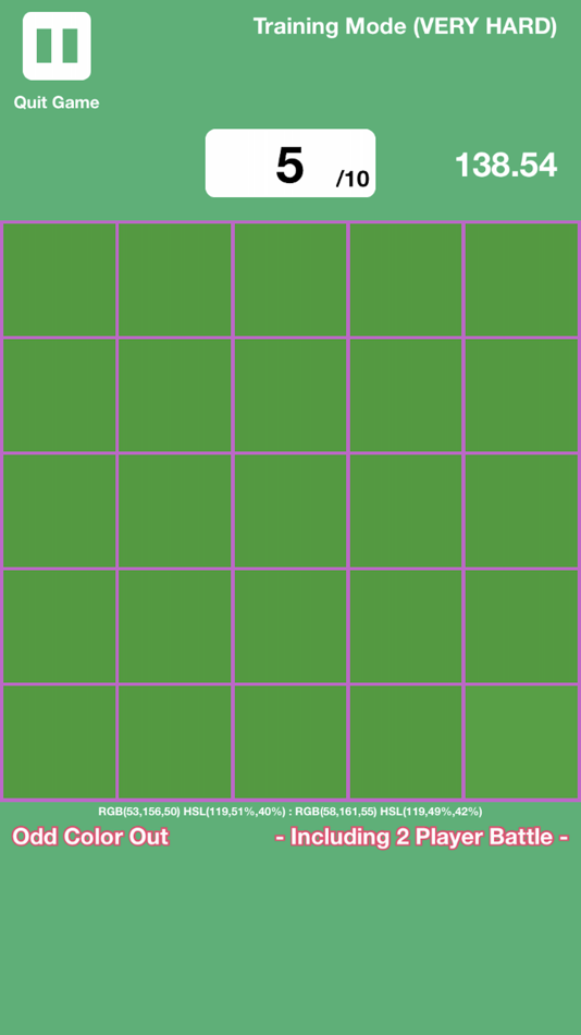 #5. Odd Color Out - Multiplayer (iOS) Podle: KAZUYA KAMIOKA