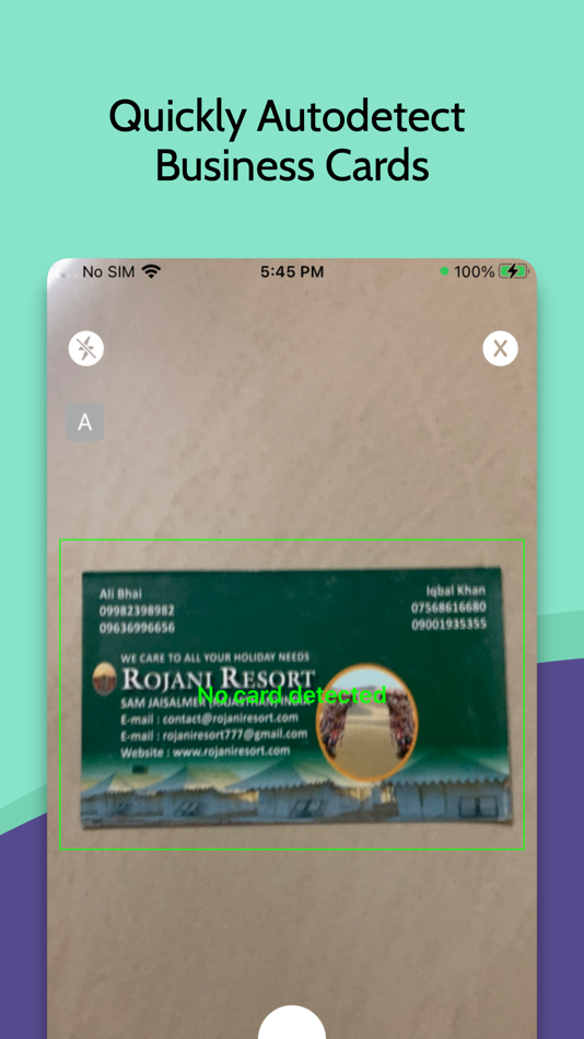 business card scanner : reader - 1.4 - (iOS)
