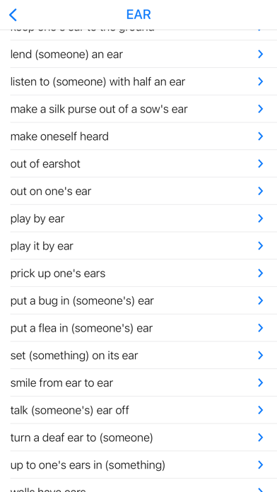 Body & Love idioms Screenshot