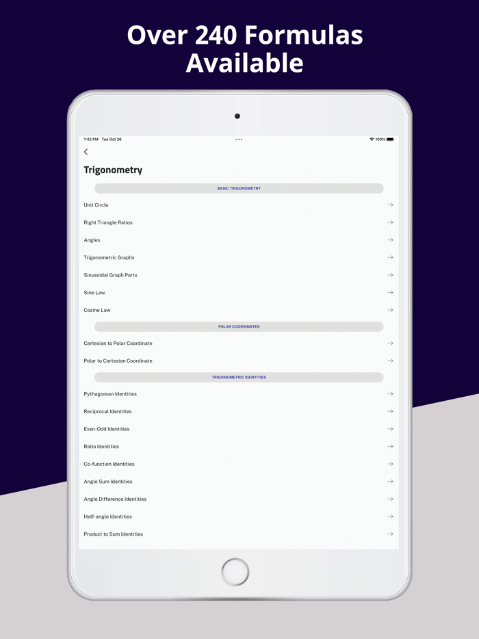 Math Wiser - Equations Library