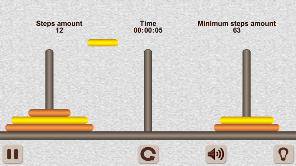 #3. The Tower of Hanoi Math puzzle (iOS) By: Ruslan Goncharenko