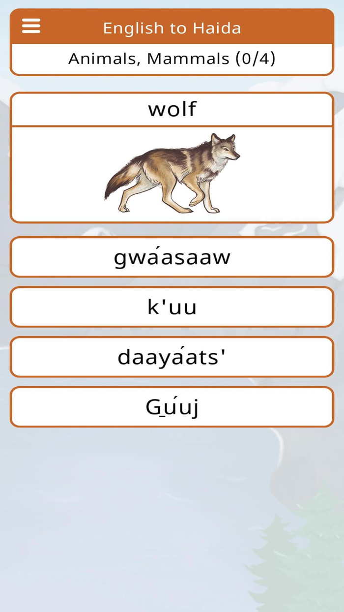 Haida Vocab Builder