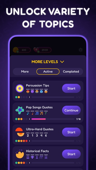Decode: Word Decoding Puzzle Screenshot