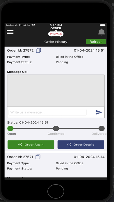 Order Fuel Screenshot