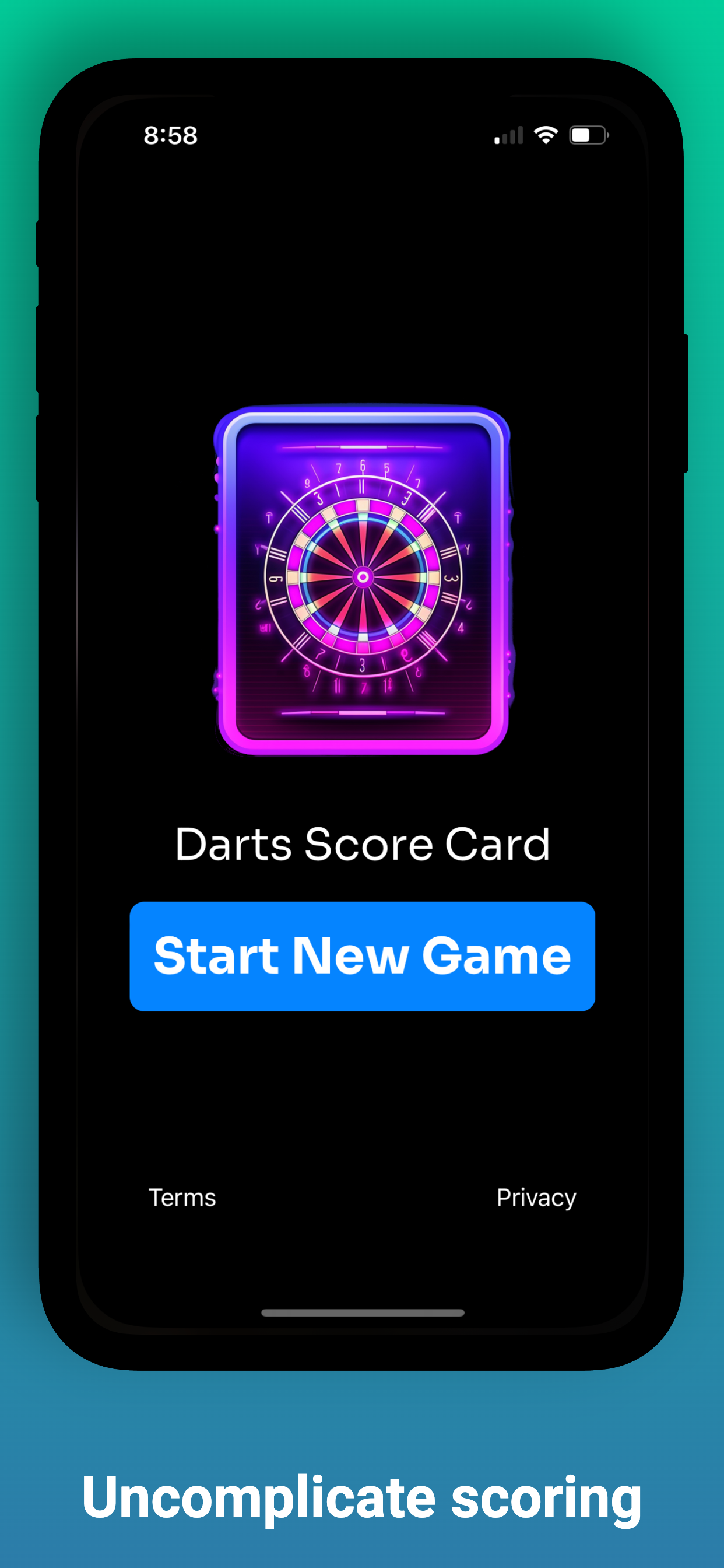 Darts Scoreboard Scorekeeper