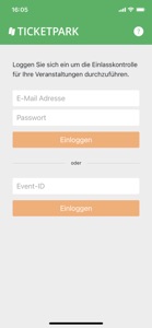 Ticketpark CheckIn screenshot #1 for iPhone