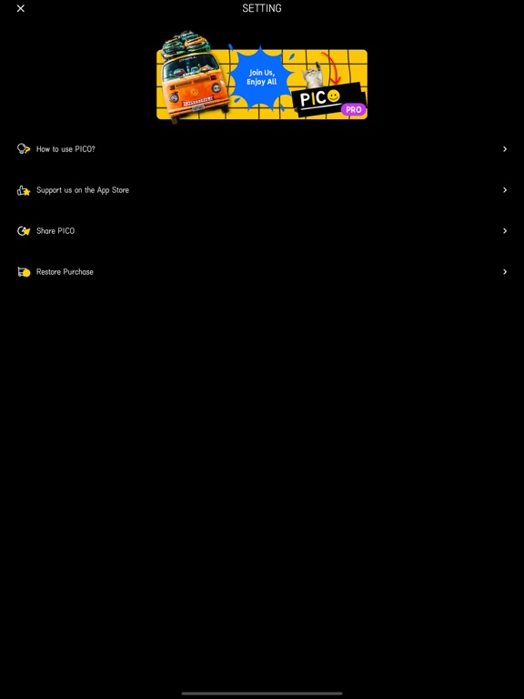 PICO - Picture is so cool iPad screenshot 4 - Graphics & Design app