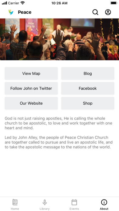 Peace Apostolic Ministries Screenshot