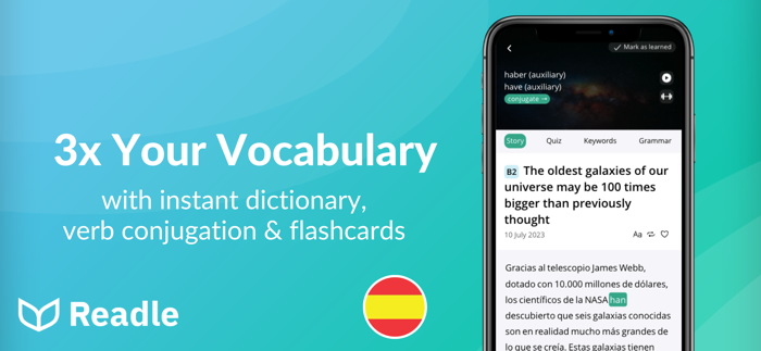 Learn Spanish News by Readle