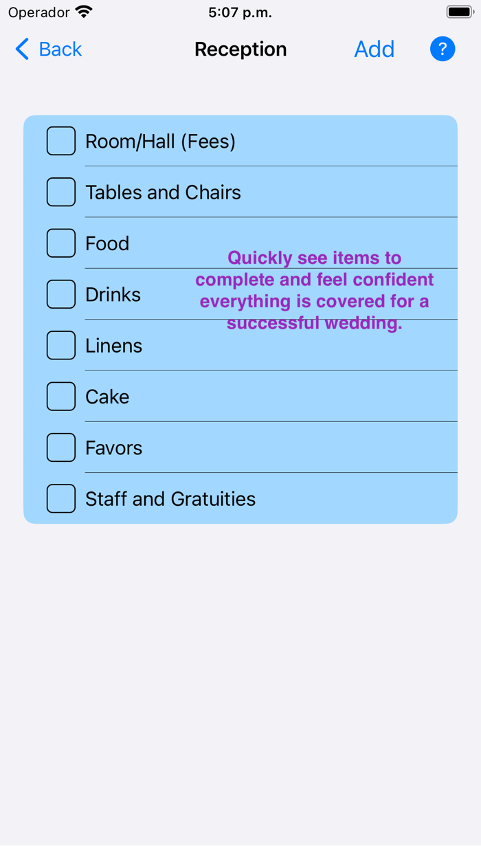 Wedding Success Checklist