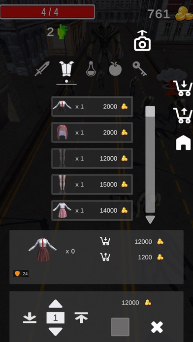 DefenseGameZombieVSSchoolgirl Screenshot