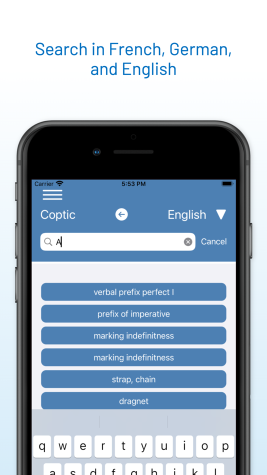 #5. Coptic-Dictionary (iOS) Podle: Rola Saleeb