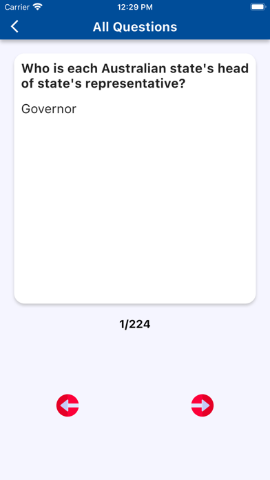 Australian Citizen Test Prep Screenshot